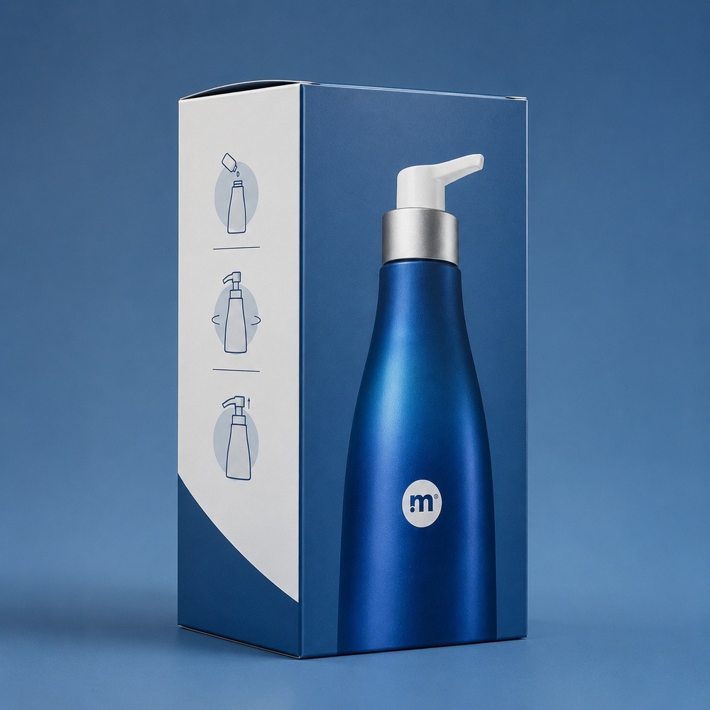 Method Hand Soap‎ Bottle Unisex OS Blue NEW Reusable Aluminum Pump Kit